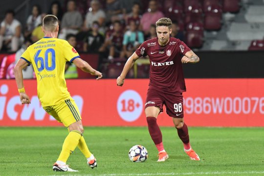 CFR Cluj - Unirea Slobozia 3-0. Louis Munteanu, decisiv pentru formația din Gruia