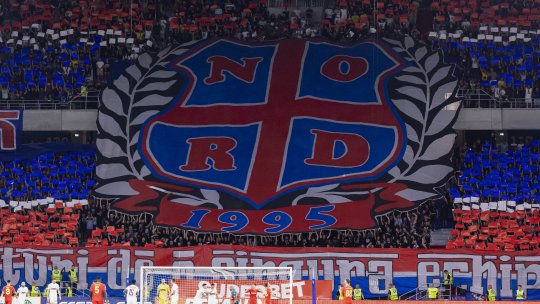 Peluza Nord FCSB, mesaj războinic înainte de meciul cu Sparta Praga