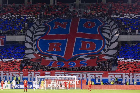 Peluza Nord FCSB, mesaj războinic înainte de meciul cu Sparta Praga