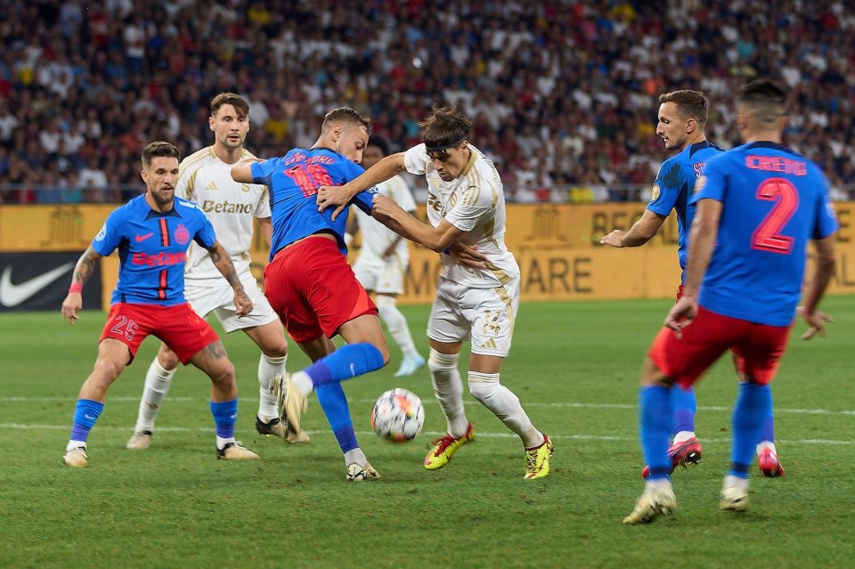 FCSB, condusă cu 3-0 la pauză de Sparta Praga