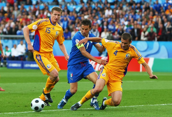 Dorin Goian a fost titular pentru România la Euro 2008 în primele două partide, fiind suspendat pentru a treia