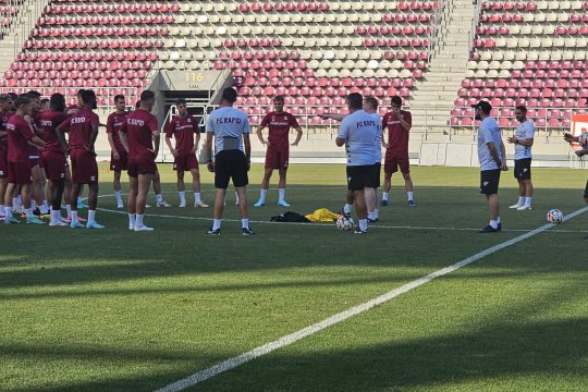 Surpriză la ultimul antrenament al Rapidului înainte de derby-ul cu Dinamo. Absență mare la giuleșteni