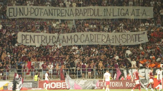 A venit explicația fanilor rapidiști care l-au ironizat pe Șumudică: ”Nu vă impacientați”