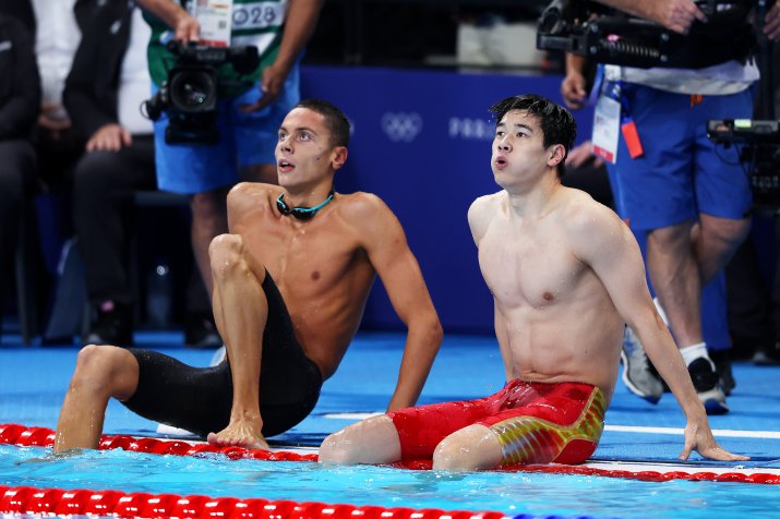 Pan Zhanle și David Popovici au fost rivali în cursa de 100 de metri liber de la Jocurile Olimpice