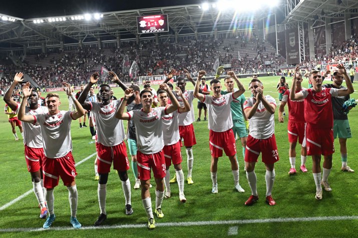 Dinamo a obținut 9 puncte în primele 6 etape ale actualului sezon de Superligă