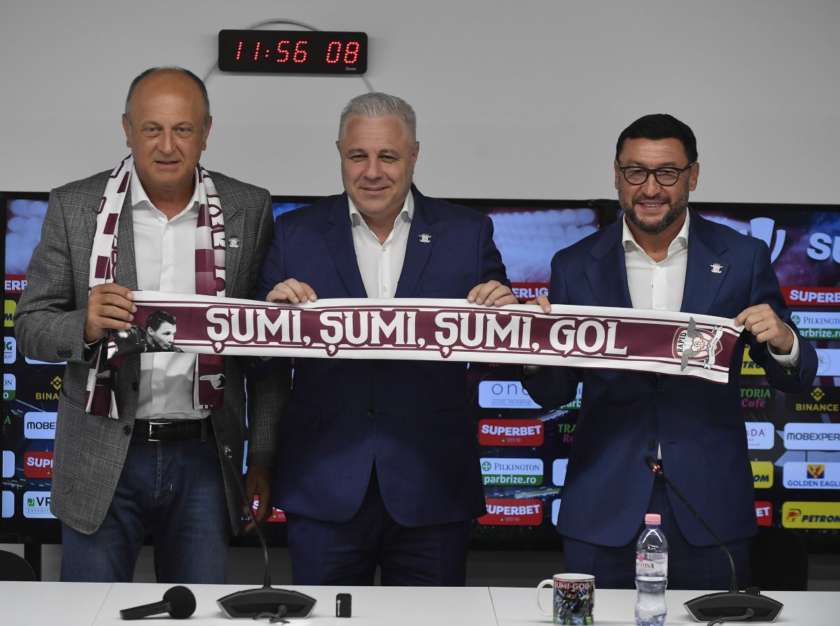 Marius Șumudică a fost prezentat drept noul antrenor al Rapidului