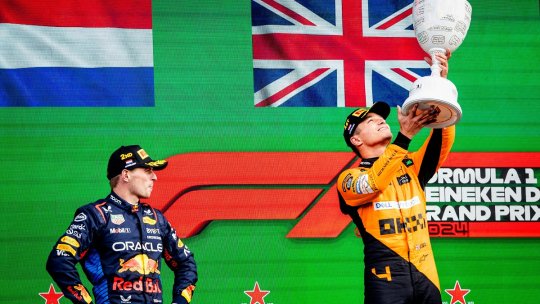 Max Verstappen, învins pe teren propriu de Lando Norris