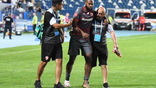 Vești proaste pentru Dinamo: Abdallah, accidentat în meciul cu Voluntari. Ce probleme a acuzat