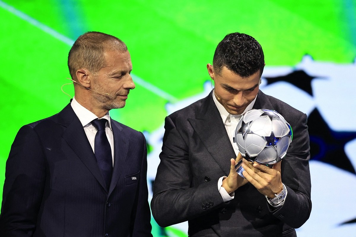 Cristiano Ronaldo, alături de Alexander Ceferin