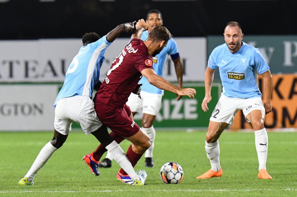 CFR Cluj - Pafos, fotografie din meciul tur, scor 1-1