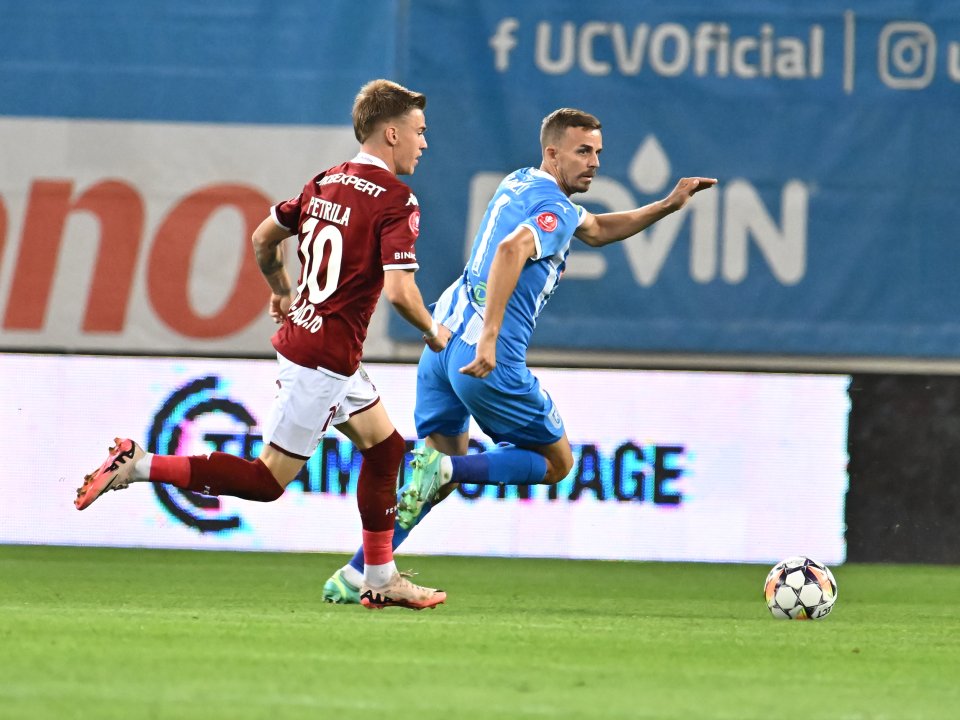 Claudiu Petrila, la meciul dintre Universitatea Craiova și Rapid