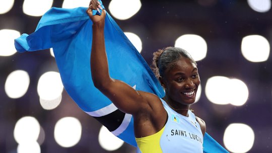 Surpriza de la Jocurile Olimpice. O atletă din Santa Lucia a câștigat prima medalie olimpică din istoria micuțului stat