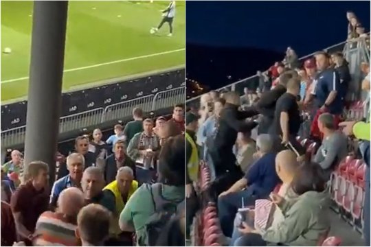 Incidente violente la derby-ul dintre CFR Cluj și U Cluj. Soțul Vlăduței Lupău, implicat într-o altercație