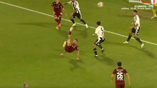 Adi Păun, gol din foarfecă în derby-ul Clujului! Cum a reușit să marcheze căpitanul CFR-ului cu rivala