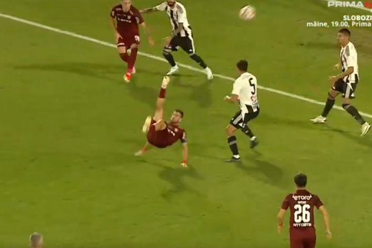 Adi Păun, gol din foarfecă în derby-ul Clujului! Cum a reușit să marcheze căpitanul CFR-ului cu rivala