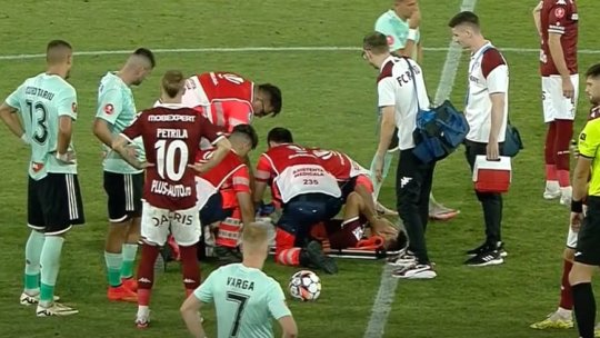 Blestem sau ghinion? Rapid a pierdut un nou jucător important din cauza accidentării la partida cu Sepsi