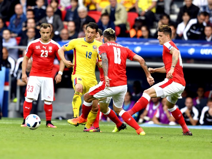 Titular cu Elveția (1-1) și Albania (0-1), Andrei Prepeliță a jucat 135 de minute la Euro 2016