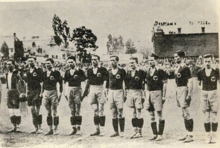 Primul 11 al României de la 2-1 cu Iugoslavia, din 1934