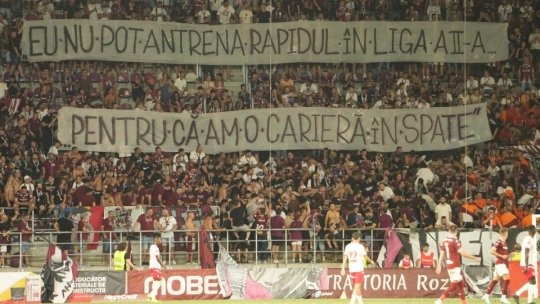 Marius Șumudică, întâlnire cu suporterii Rapidului care l-au contestat la meciul cu Dinamo: "Un semnal de alarmă"