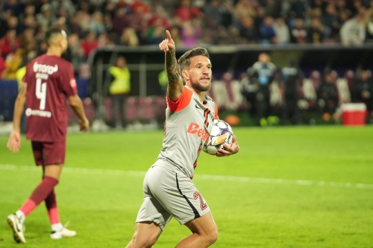 CFR Cluj - FCSB 2-2. Campioana scoate un punct chinuit în Gruia