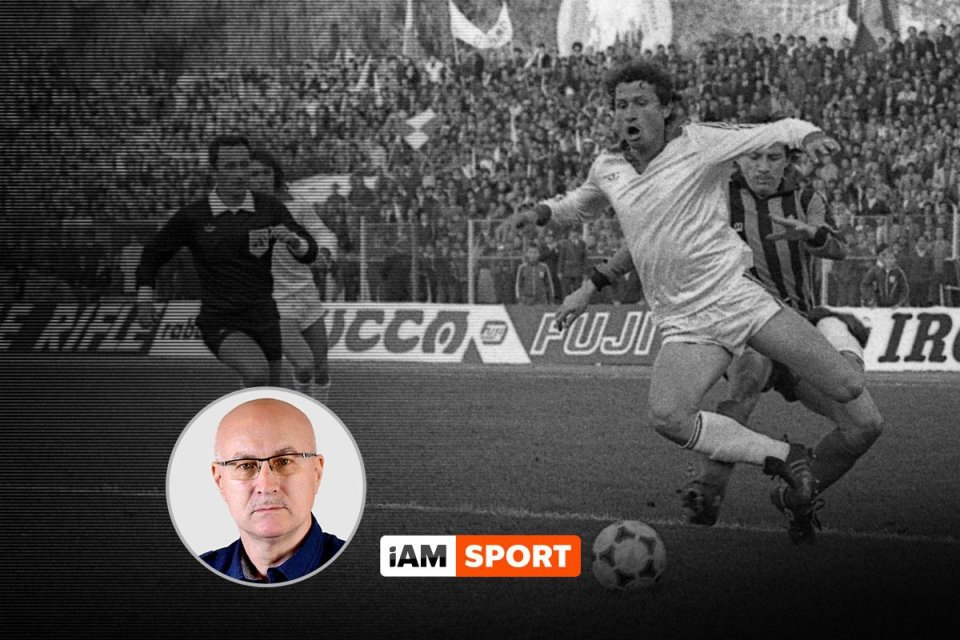 Mulțescu, aici în returul cu Inter Milano, 3-2, din toamna lui 1981