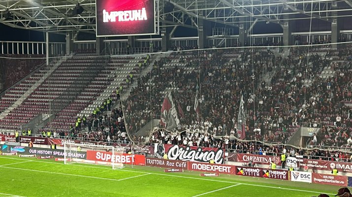 Ultrașii Rapidului la partida cu U Cluj