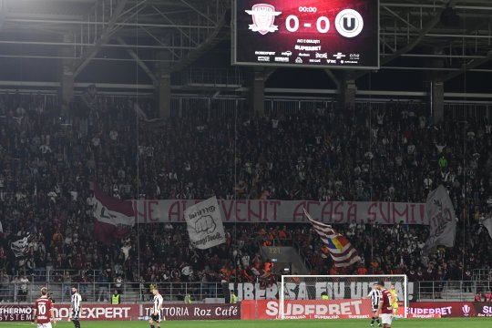 Dezbinare între fanii Rapidului. Comunicatul emis de suporteri la meciul cu "U" Cluj