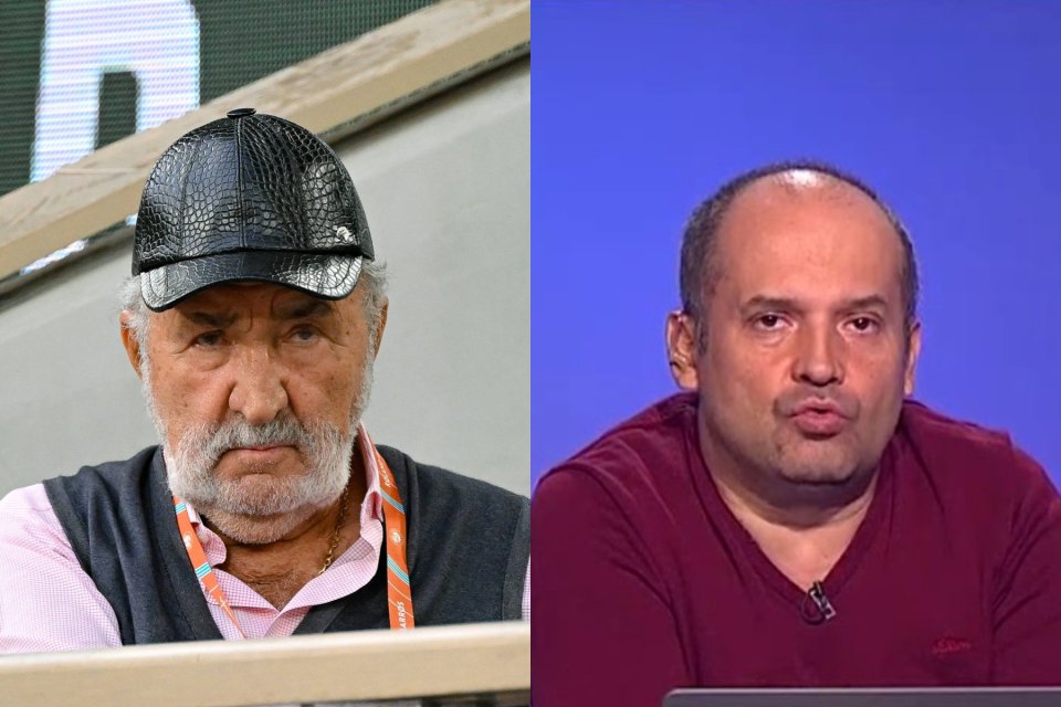 Ion Țiriac (stânga) și Radu Banciu (dreapta)