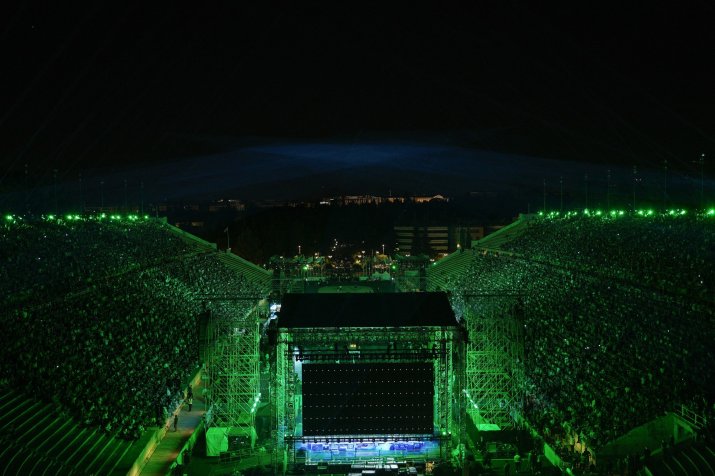 Panathinaikos Atena a disputat un meci amical pe anticul stadion Panathenaic