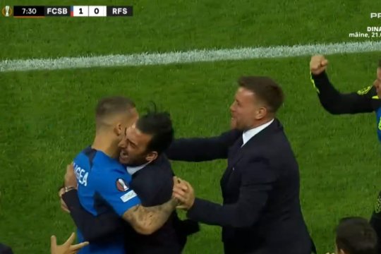 Daniel Bîrligea, primul gol pentru FCSB! Cum a marcat în fața celor de la RFS și ce a făcut imediat după ce a înscris