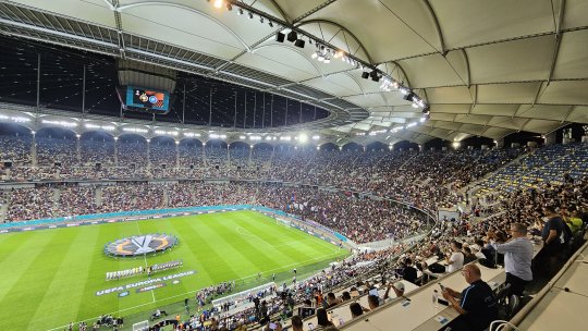 Atmosferă de meci mare la FCSB - RFS! Fanii campioanei au venit în număr mare să își susțină favoriții