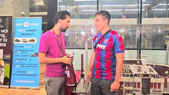 Angajații clubului Rapid au "salvat" un fan Stuttgart venit la meci în roșu și albastru! Ce s-a întâmplat pe arena din Giulești