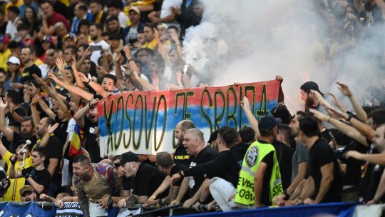 Suporterii kosovari nu au uitat scandalul de la ultimul meci! Ce au făcut în timpul imnului României