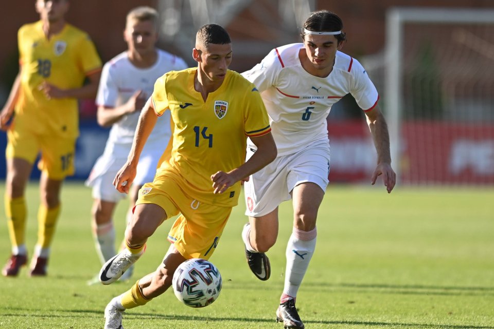 Andres Sfait în tricoul României, naționala U20