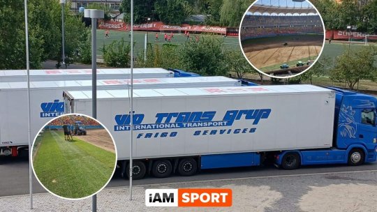 Camioanele cu noul gazon pentru Arena Națională au ajuns în România! iAMsport.ro a aflat ce suprafață va fi montată de această dată pe cel mai mare stadion al țării