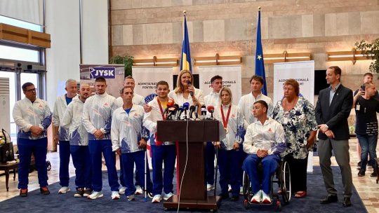 Sportivii din delegația României s-au întors în țară după participarea la Jocurile Paralimpice