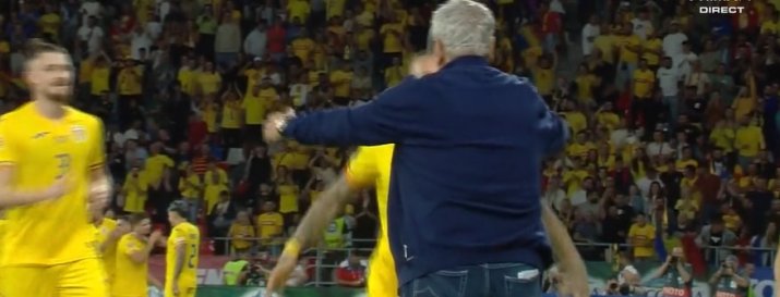 Alexandru Mitriță a celebrat alături de Mircea Lucescu golul marcat în România - Lituania