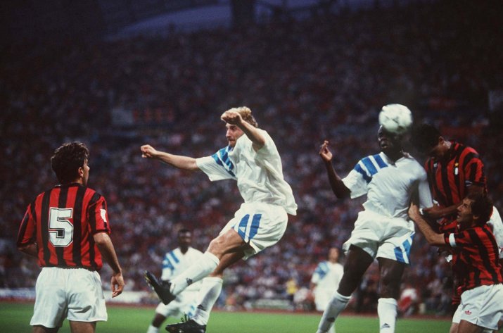 Marseille a învins-o cu 1-0 pe AC Milan în finala Ligii Campionilor din 1993