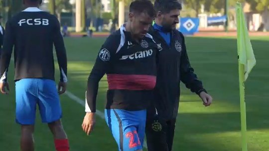 Alertă la FCSB! Darius Olaru a primit un verdict dur, după ce s-a accidentat în amicalul cu Hamburg. Cât va lipsi