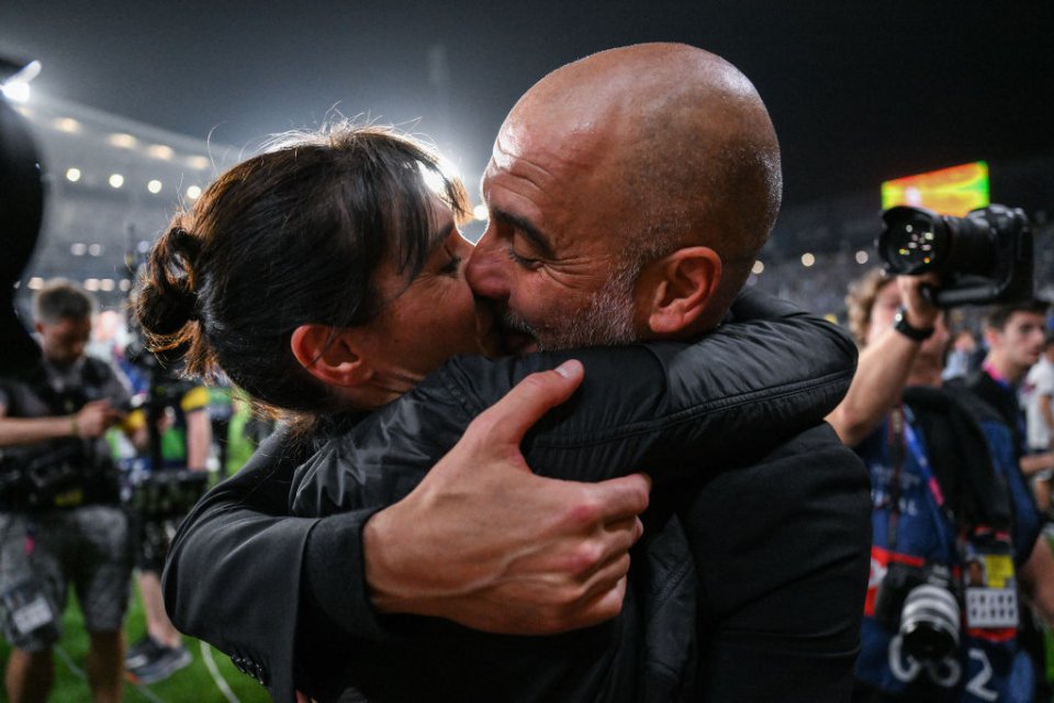 Pep Guardiola și Cristina Serra, divorț după 30 de ani de relație / Imagine surprinsă în 2023, după ce Manchester City a cucerit UEFA Champions League