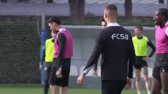 Scandal la antrenamentul FCSB-ului între Bîrligea și Șut: "Iar vorbești tu?" / "Înțeleg orice, dar gata, opriți-vă"