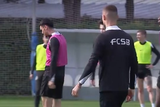 Scandal la antrenamentul FCSB-ului între Bîrligea și Șut: "Iar vorbești tu?" / "Înțeleg orice, dar gata, opriți-vă"