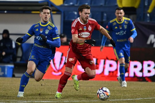 Unirea Slobozia - Sepsi Sf. Gheorghe 3-2. Victorie uriașă pentru ialomițeni, în primul meci din 2025!