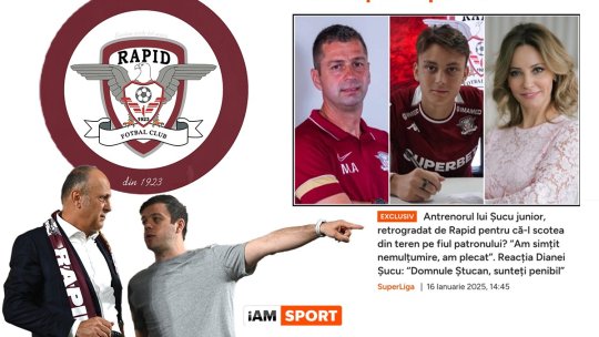 Rapidiștii, singuri împotriva iAMsport.ro! Clubul giuleștean a decis ridicarea acreditărilor și întreruperea colaborării cu site-ul nostru, după ce familia Șucu s-a arătat deranjată de dezvăluirile lui Costin Ștucan