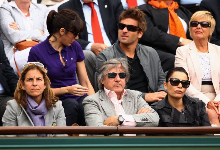 Ilie și Brigitte, în 2012, asistând la un meci de tenis la turneul de la Roland Garros