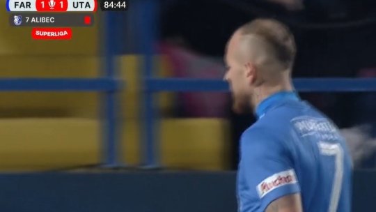Gest golănesc al lui Denis Alibec în Farul - UTA. Atacantul lui Gică Hagi a fost eliminat
