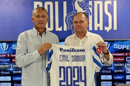 "E haios". Emil Săndoi nu s-a abținut când a văzut cum a fost prezentat înlocuitorul său la Poli Iași