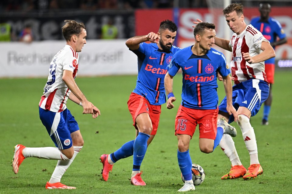 Marius Ștefănescu, în meciul Oțelul - FCSB 1-4