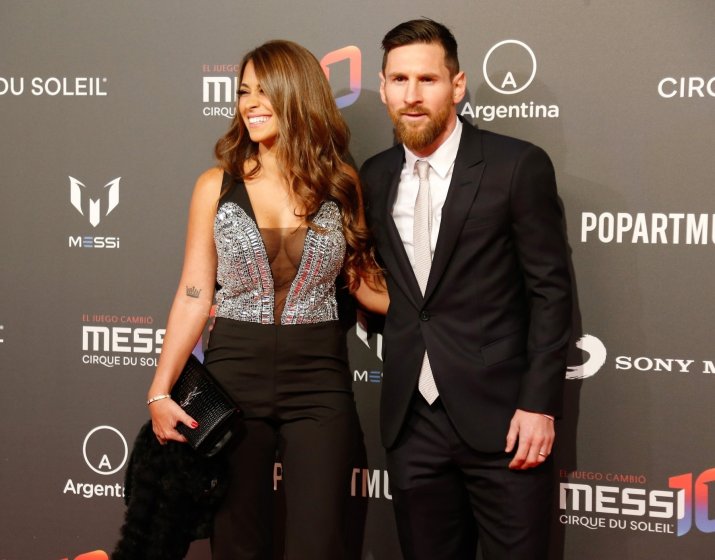 Antonella Rocuzzo și Leo Messi