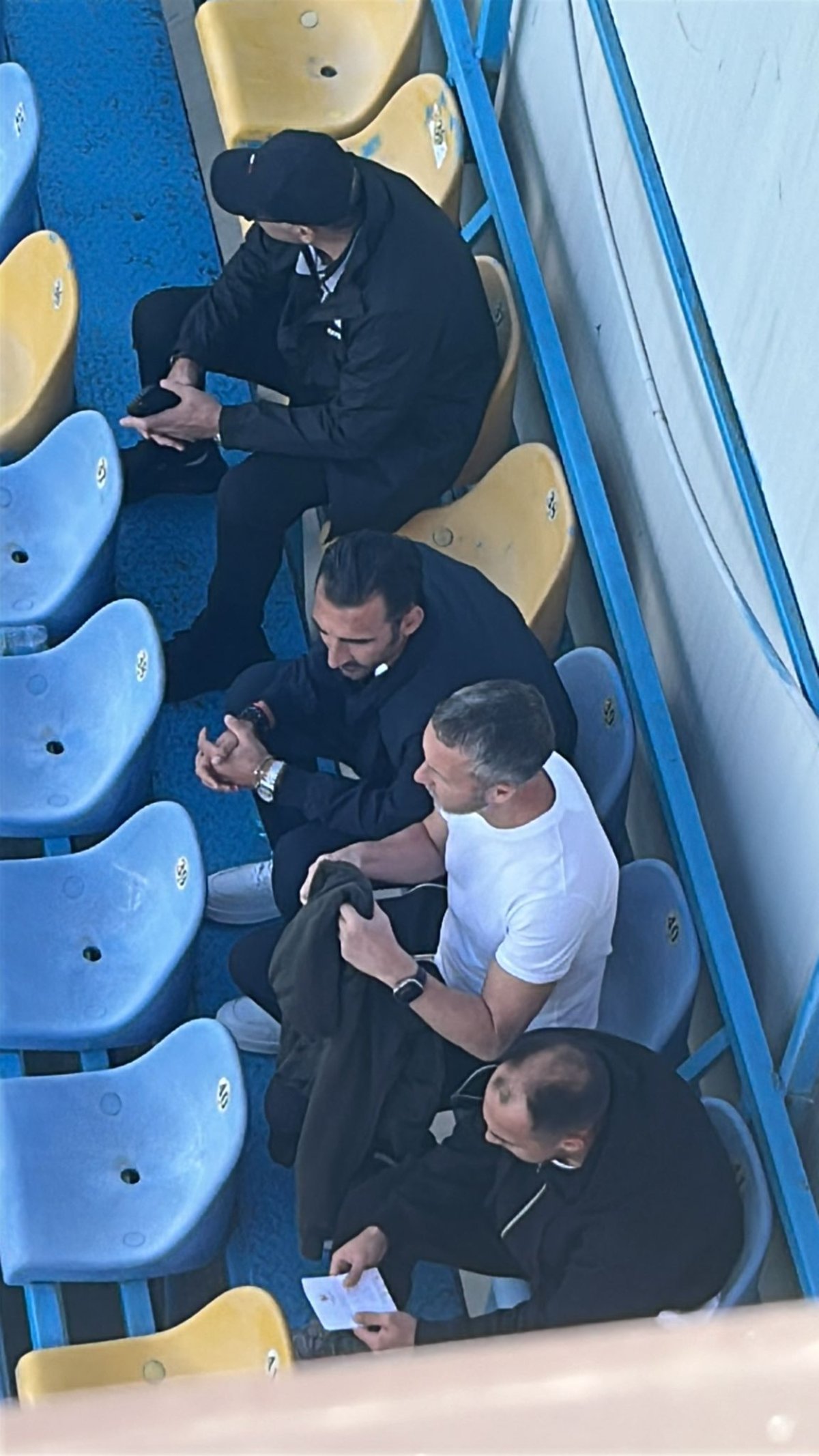 Elias Charalambous și Mihai Stoica la meciul România U19 cu Cipru U19